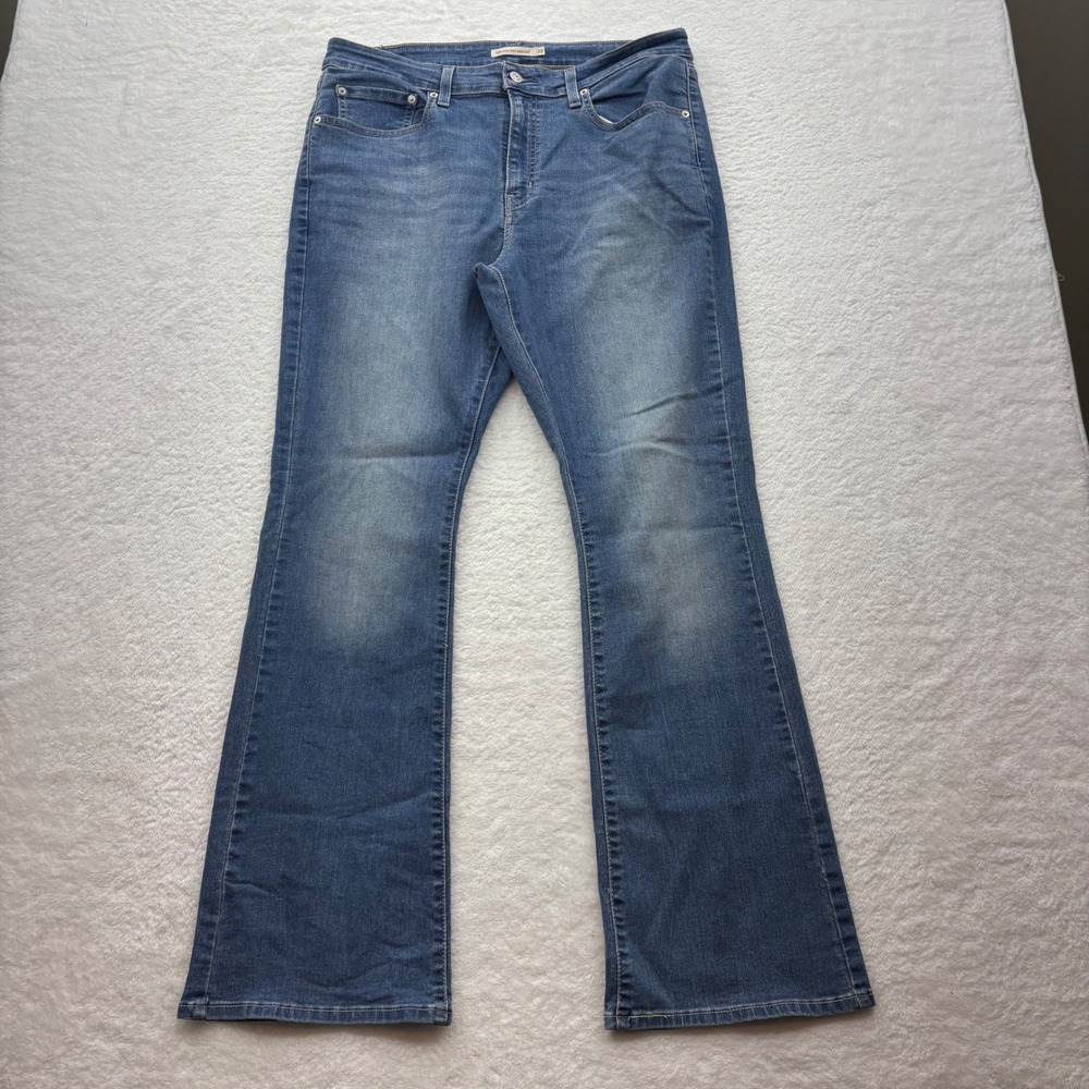 Levis 725 High Rise Bootcut Jeans Womens 33 Medium Wash Blue Denim 18882-0243